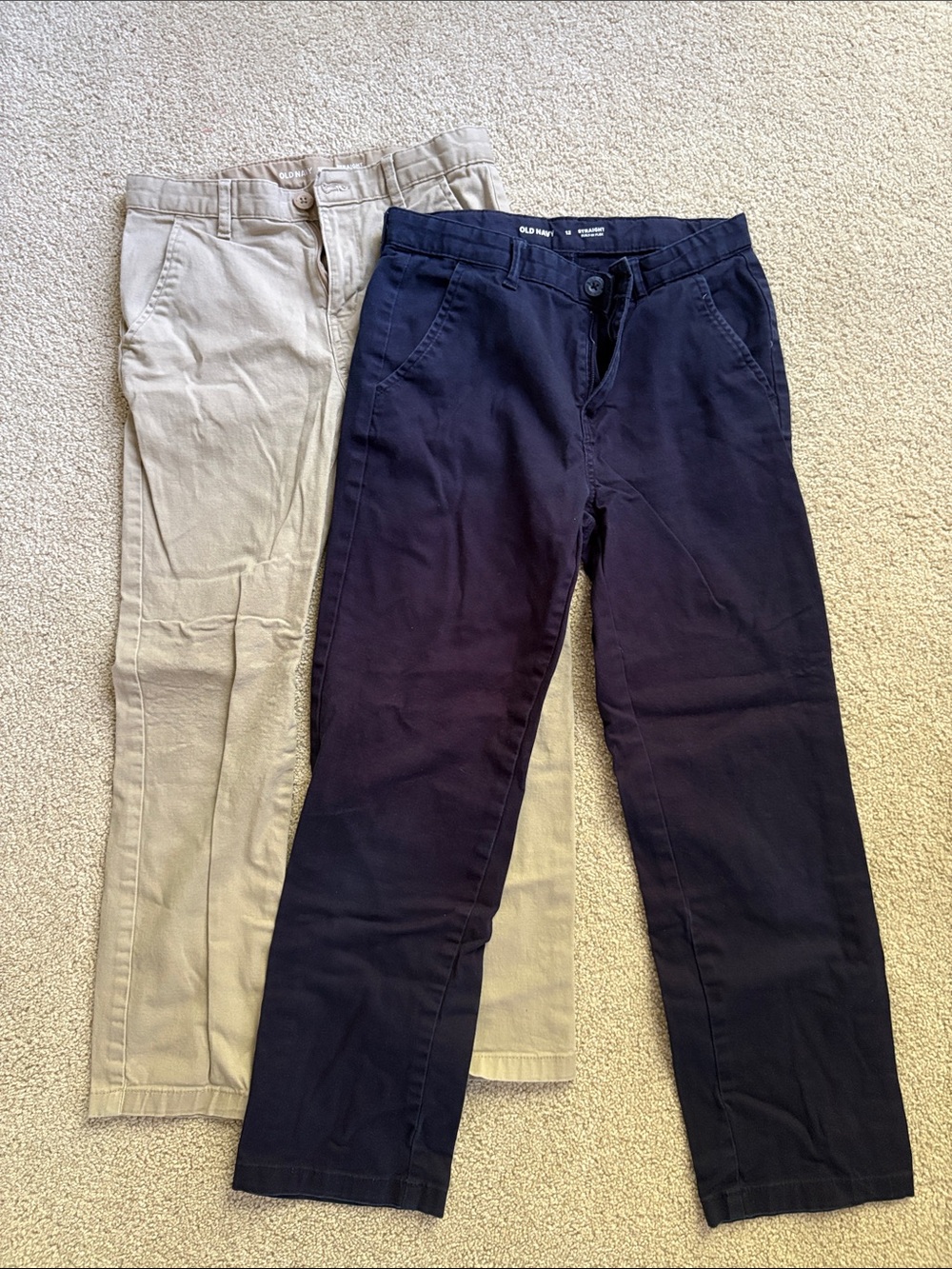 Old Navy Boy’s Straight Chino Pants - Navy and Khaki